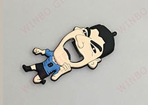 創意PVC滴膠蘇神咬（yǎo）人啤酒開瓶器（qì）磁性冰箱貼