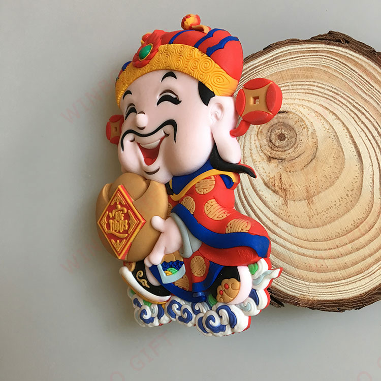 祿星立體PVC軟膠冰箱貼右側麵