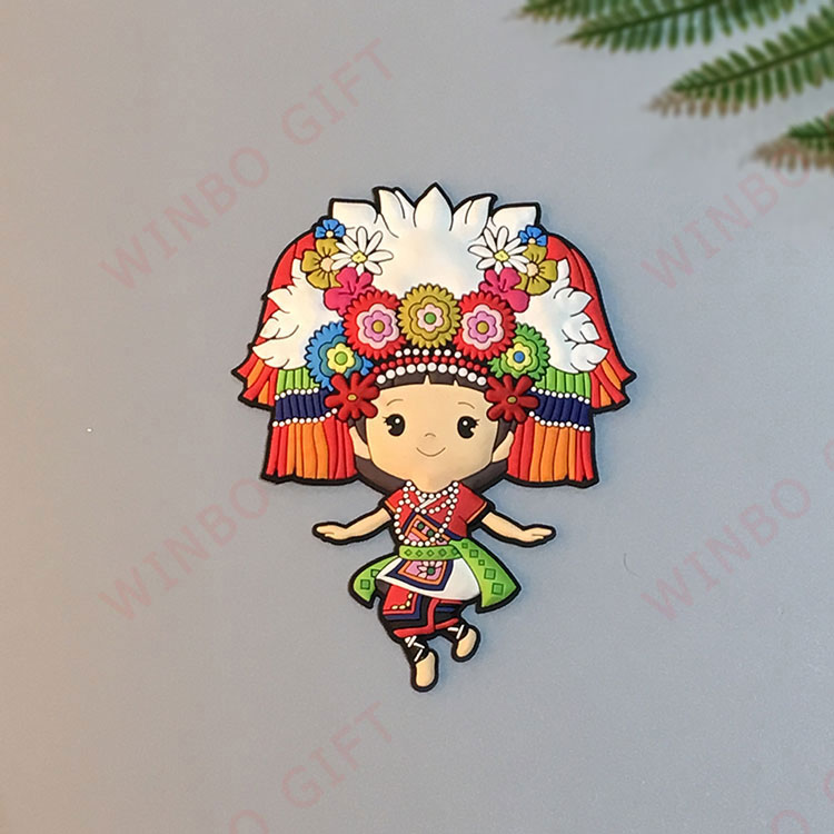 3D立（lì）體人物冰（bīng）箱貼